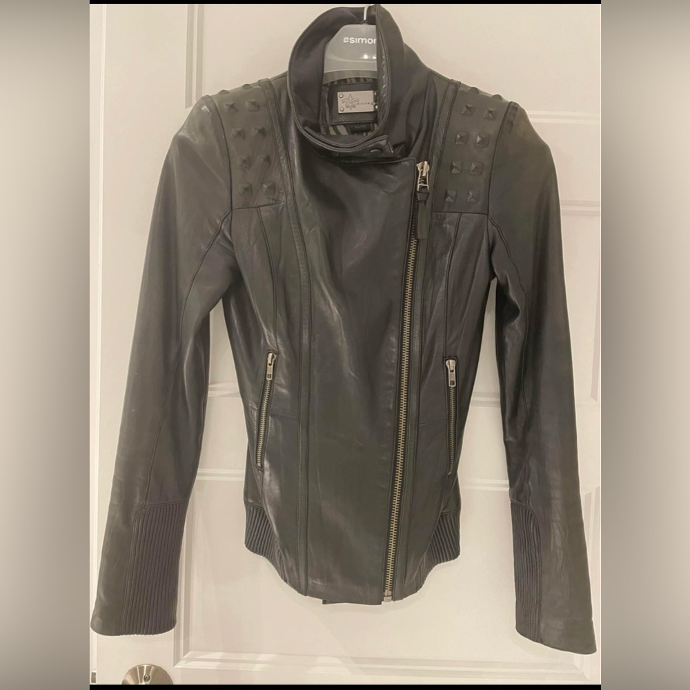 Mackage real leather coat xsmall